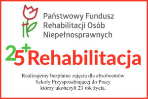 Logo projektu RECHABILITACJA 25+