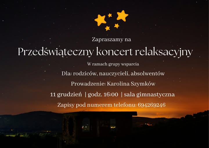 Przedświąteczny koncert relaksacyjny